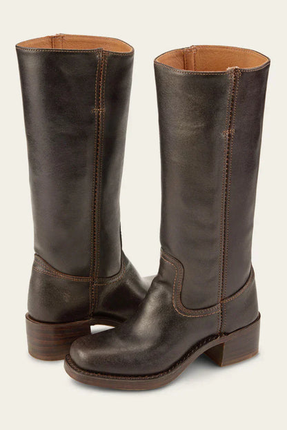 Clara Women's Pointed Toe Stitched Leather Western Boots, view 8