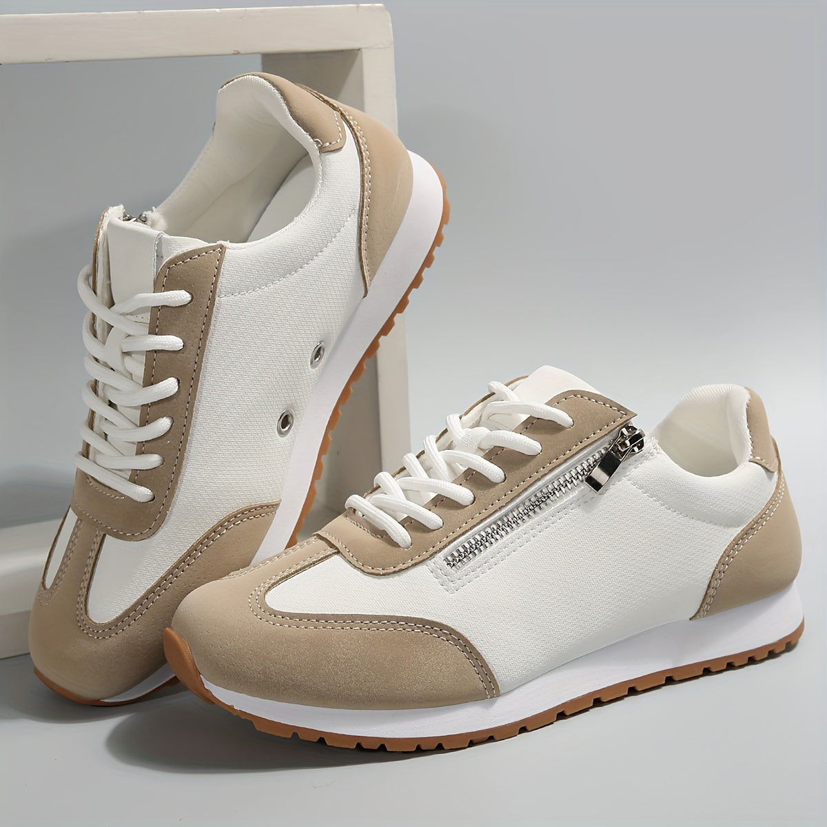 Mariella Women's Lace Up Platform Trainers, view 7