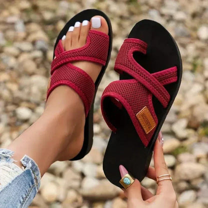 Elody Women's Open Toe Slippers, view 5
