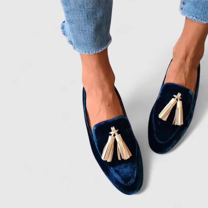 Alessyra Women's Slip On Tassel Loafers, view 1