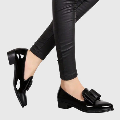 Anya Women's Rounded Toe Flat Heel Loafers, view 8