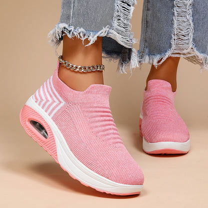 Eliza Women's Knit Slip On Trainers, view 8