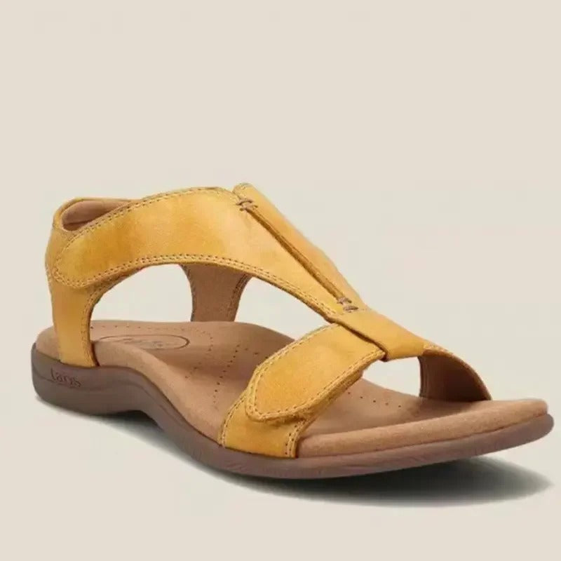 Ottilie Women's Cross Strap Open Toe Flat Sandals, view 6