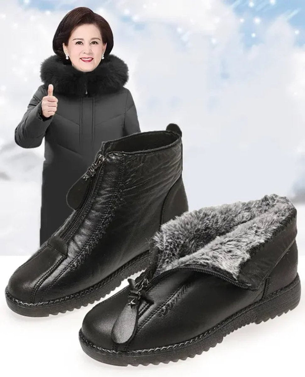 Esme Women's Fleece Lined Leather Ankle Boots, view 7