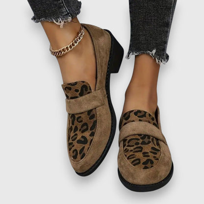 Brunika Women's Leopard Print Loafers, view 3