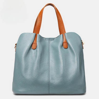 Alana Women's Cowhide Leather Litchi Grain Handbag, view 11