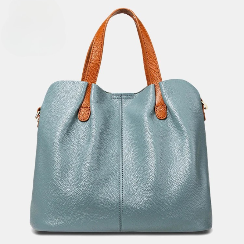 Alana Women's Cowhide Leather Litchi Grain Handbag, view 11