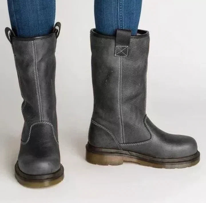 Verity Women's Lined Leather Boots, view 5