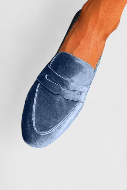 Olivrah Women's Patchwork Slip On Loafers, view 1