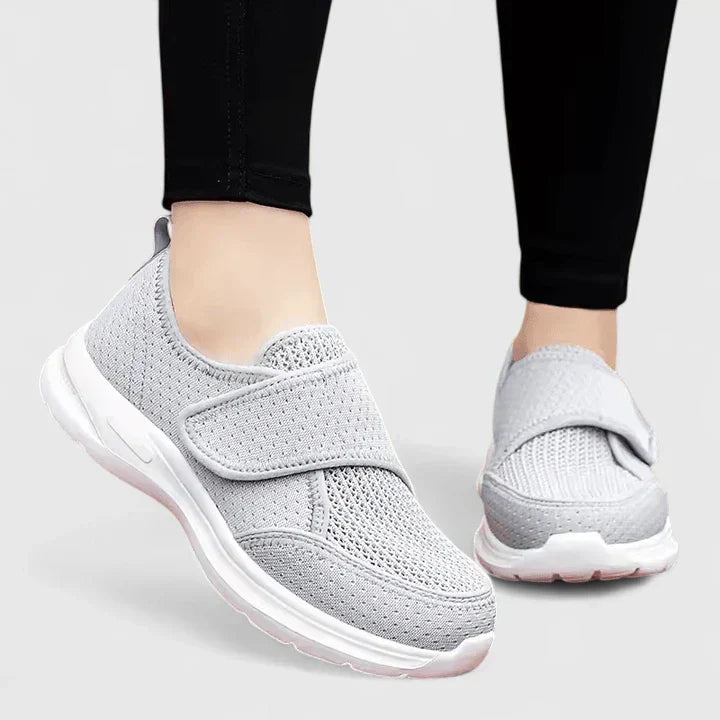 Jessamy Women's Wide Fit Touch Fastening Flat Shoes, view 4
