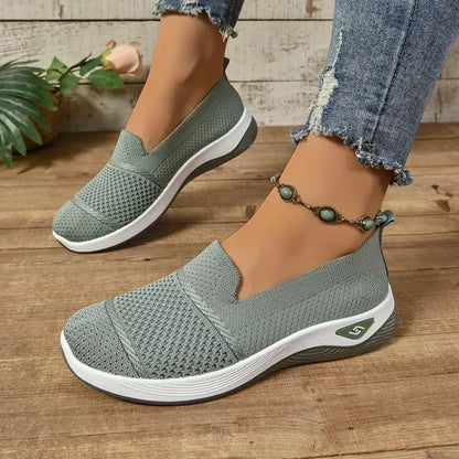 Juliet Women's Slip On Textile Trainers, view 2