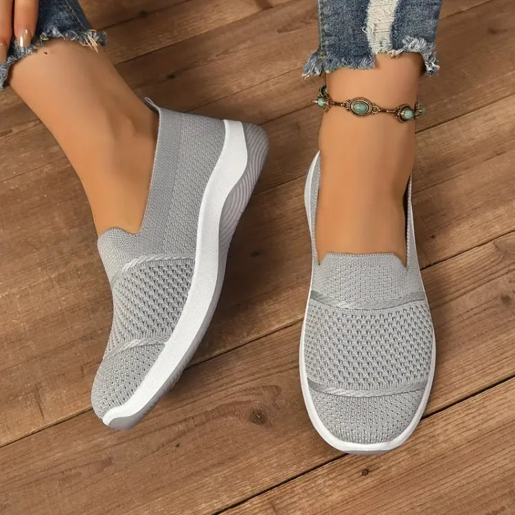 Juliet Women's Slip On Textile Trainers, view 4