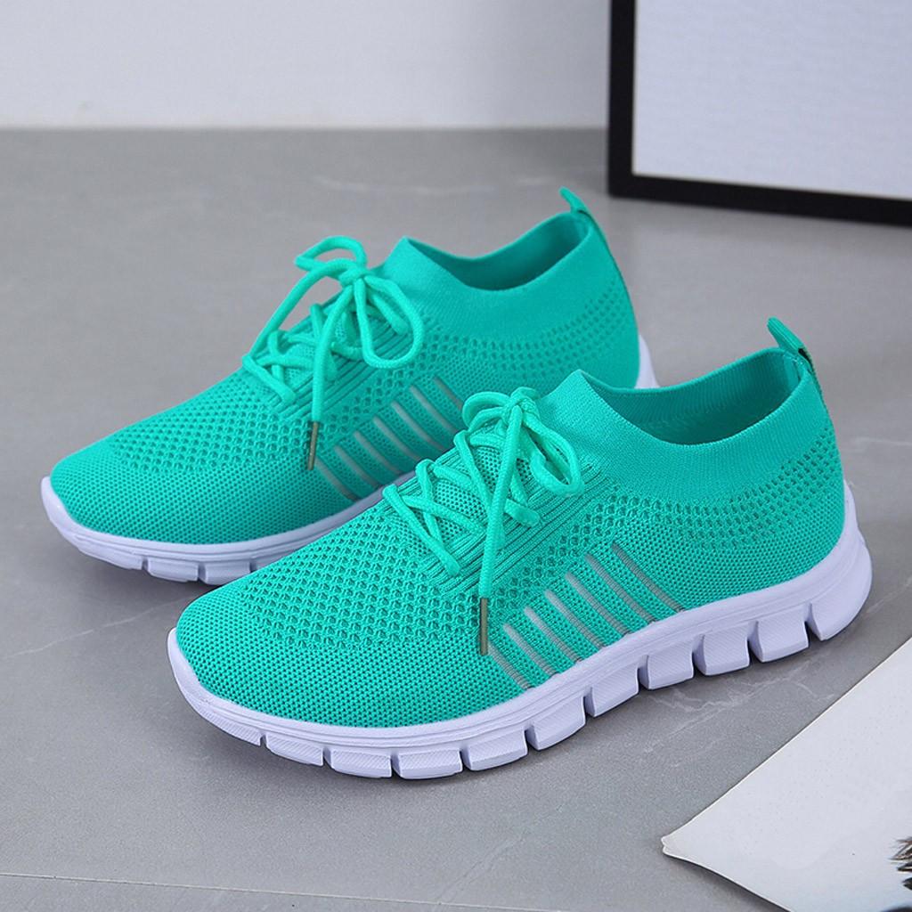 Katrine Women's Mesh Slip On Thick Sole Trainers, view 2