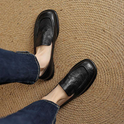 Ava Women's Slip On Sheepskin Flat Loafers, view 6