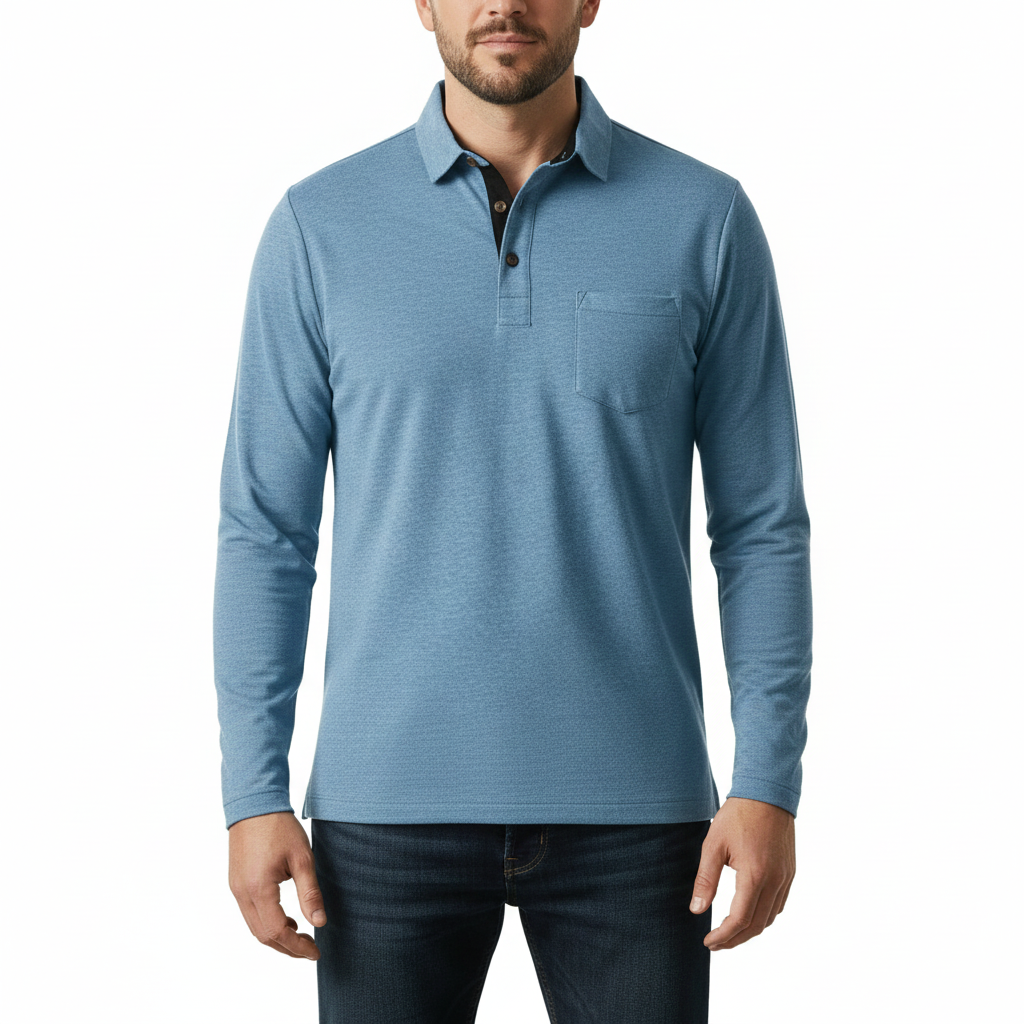 Men's Polo with Breathable Cotton in Modern Style