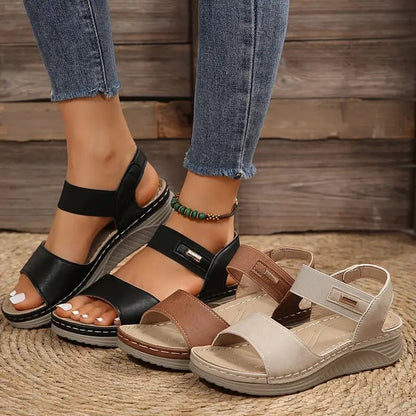 Maeve Women's Adjustable Strap Padded Footbed Sandals, view 6
