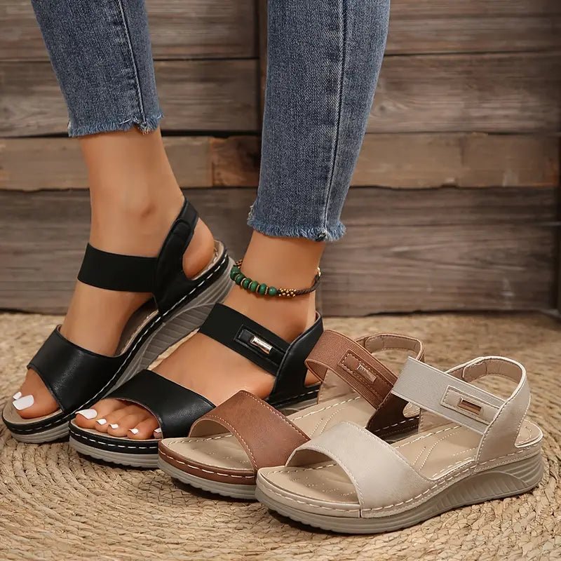 Maeve Women's Adjustable Strap Padded Footbed Sandals, view 6