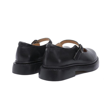 Ruby Women's Full Grain Leather Round Toe Mary Jane Shoes, view 8