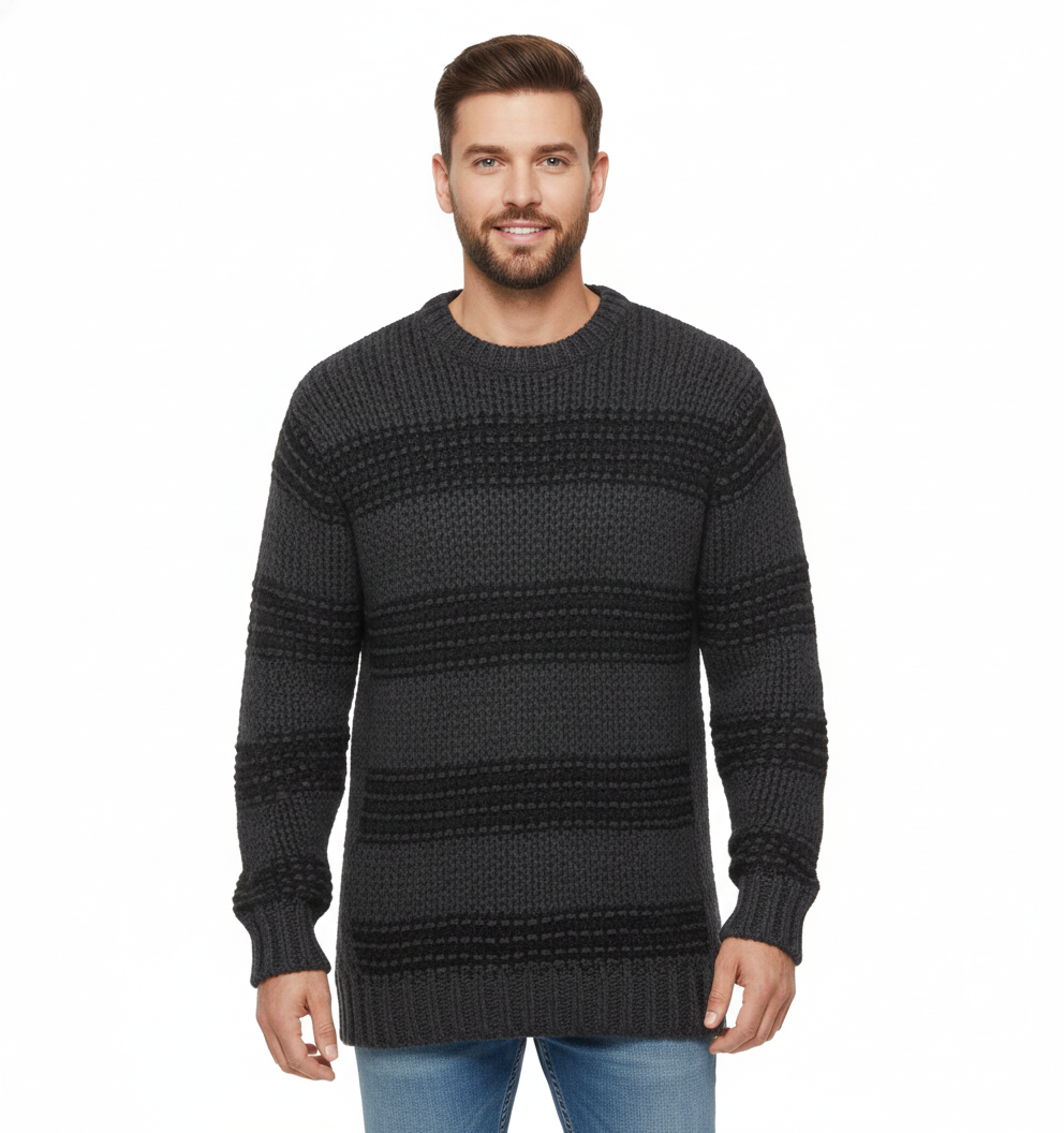 Men's Sweater with Thick, Warm Fabric
