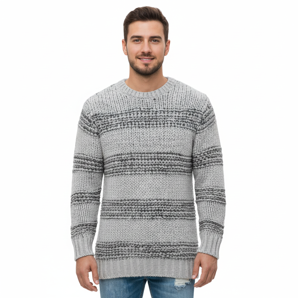 Men's Sweater with Thick, Warm Fabric