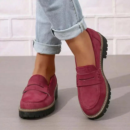 Nadya Women's Suede Slip On Sandals, view 3