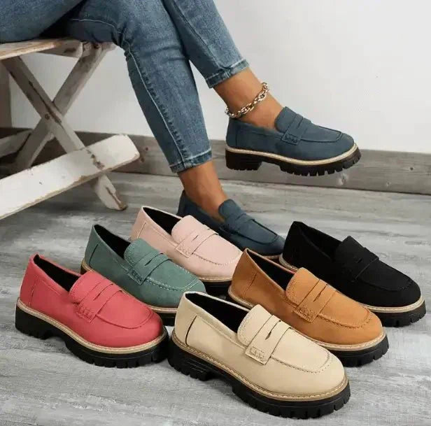 Nadya Women's Suede Slip On Sandals, view 8