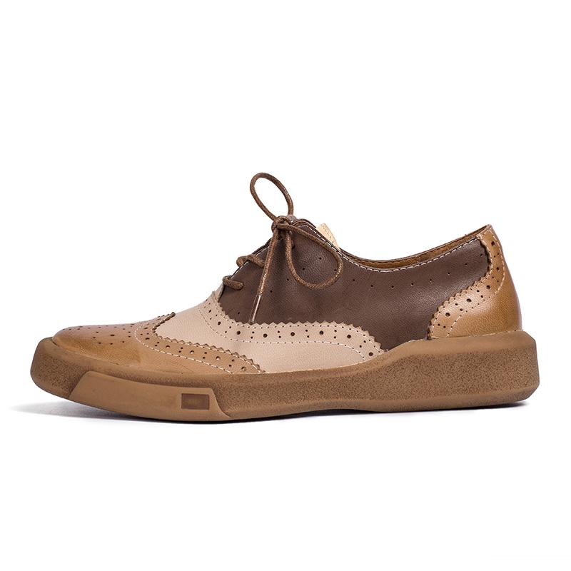 Hope Women's Wingtip Brogue Lace Up Oxford Shoes, view 11