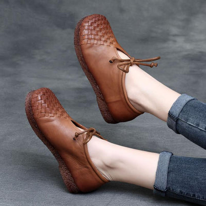 Joan Women's Leather Lace Up Oxford Shoes, view 8