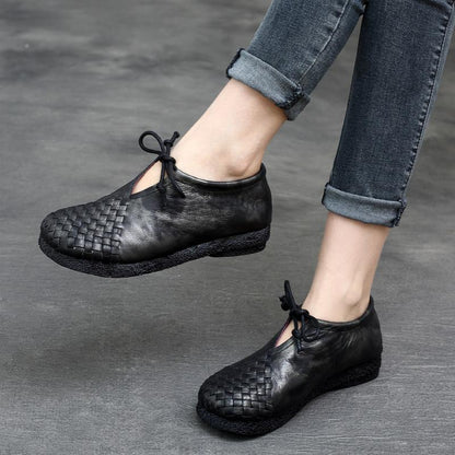 Joan Women's Leather Lace Up Oxford Shoes, view 5