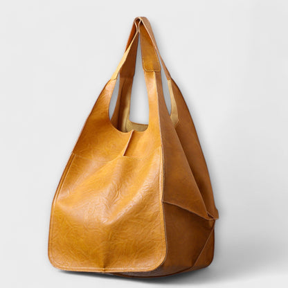 Zayna Women's Oversized PU Leather Shoulder Bag, view 12