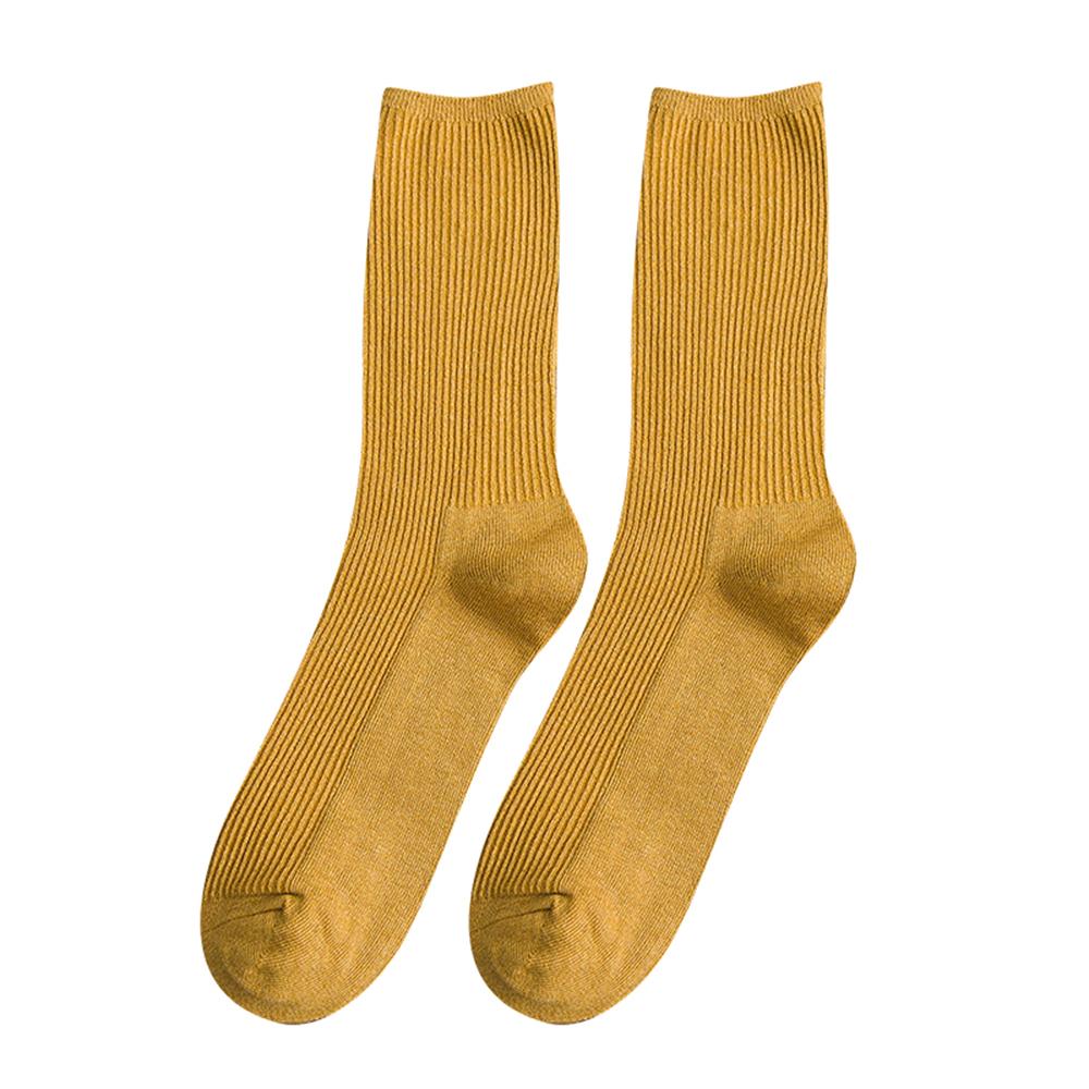 Gemma Women's Plain Calf Length Cotton Socks, view 1