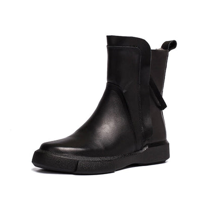 Elodie Women's Waxed Leather Double Zip Chelsea Boots, view 17