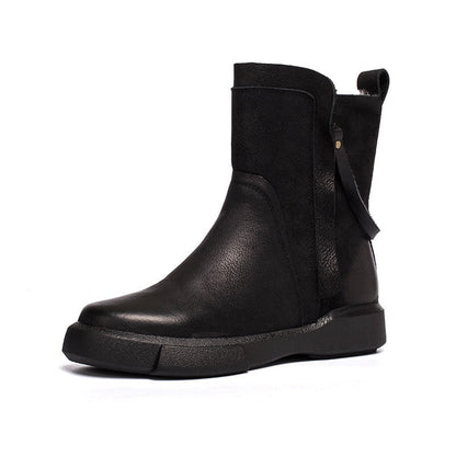 Elodie Women's Waxed Leather Double Zip Chelsea Boots, view 18