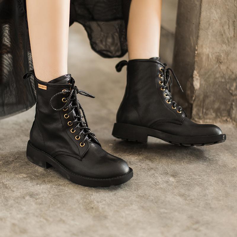 Carys Women's Chunky Lace Up Sheepskin Ankle Boots, view 7