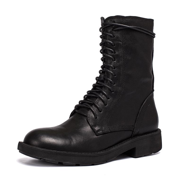 Romy Women's Sheepskin Chunky Side Zip Ankle Boots, view 10