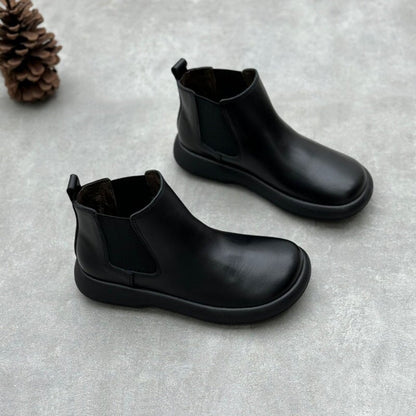 Rosie Women's Round Toe Leather Chelsea Boots, view 9