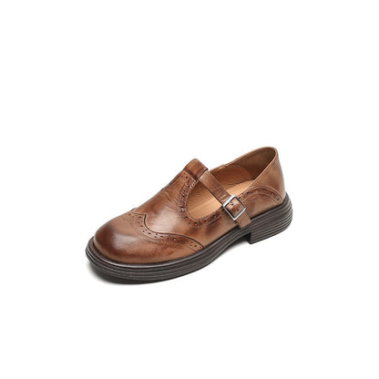 Lila Women's T Strap Brogue Mary Jane Shoes, view 8