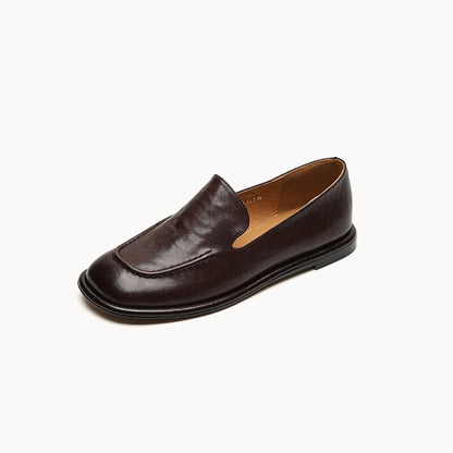 Ava Women's Slip On Sheepskin Flat Loafers, view 10