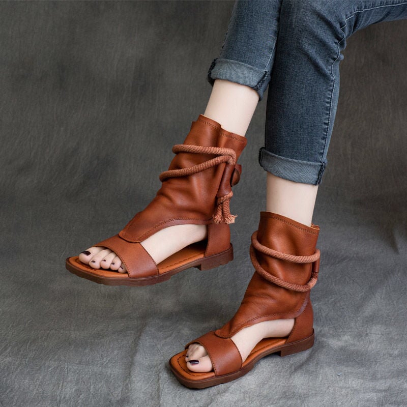Lily Women's Strappy Peep Toe Gladiator Sandals, view 5