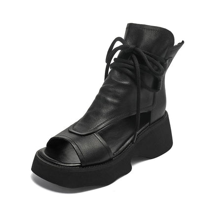 May Women's Peep Toe Platform Gladiator Sandals, view 7
