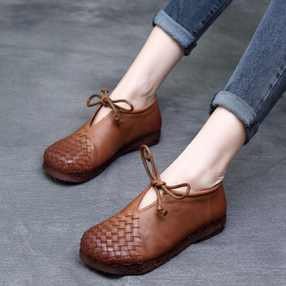 Joan Women's Leather Lace Up Oxford Shoes, view 9