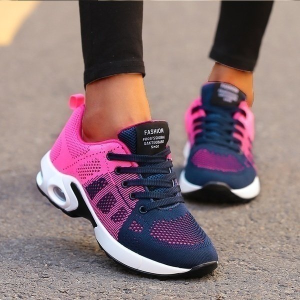 Willow Women's Mesh Lace Up Trainers, view 7