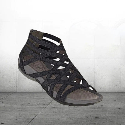 Harriet Women's Adjustable Strappy Flat Sandals, view 11