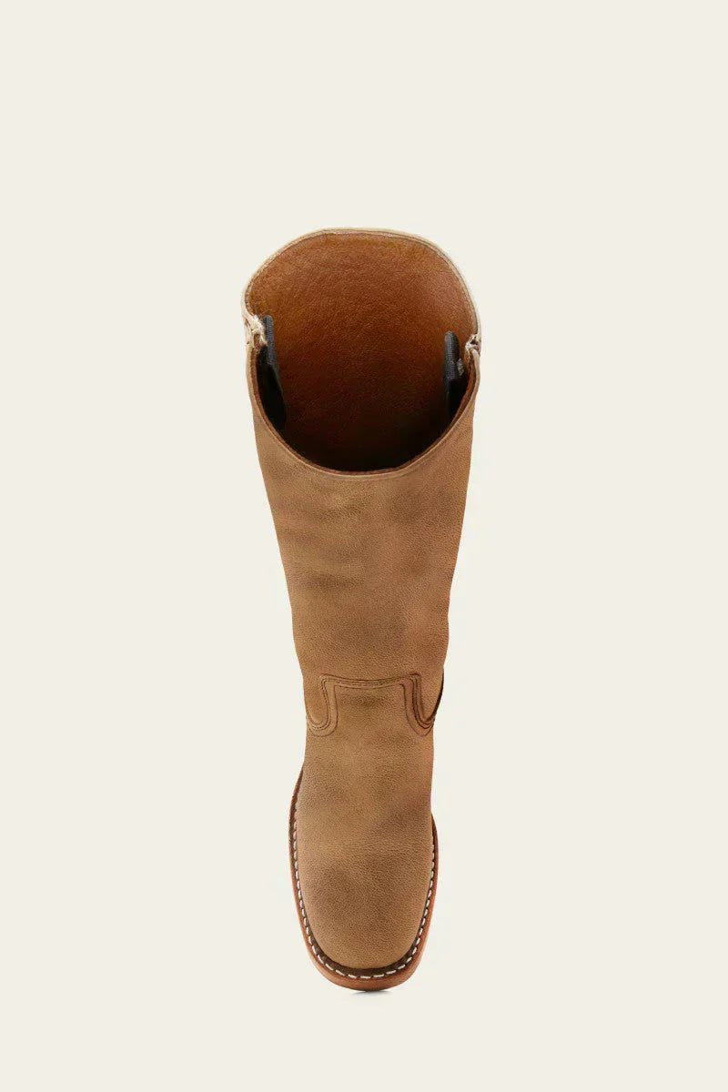 Adeline Women's Leather Pull On Block Heel Knee High Boots, view 10