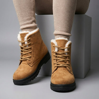 Robyn Women's Faux Fur Lined Lace Up Snow Boots, view 9