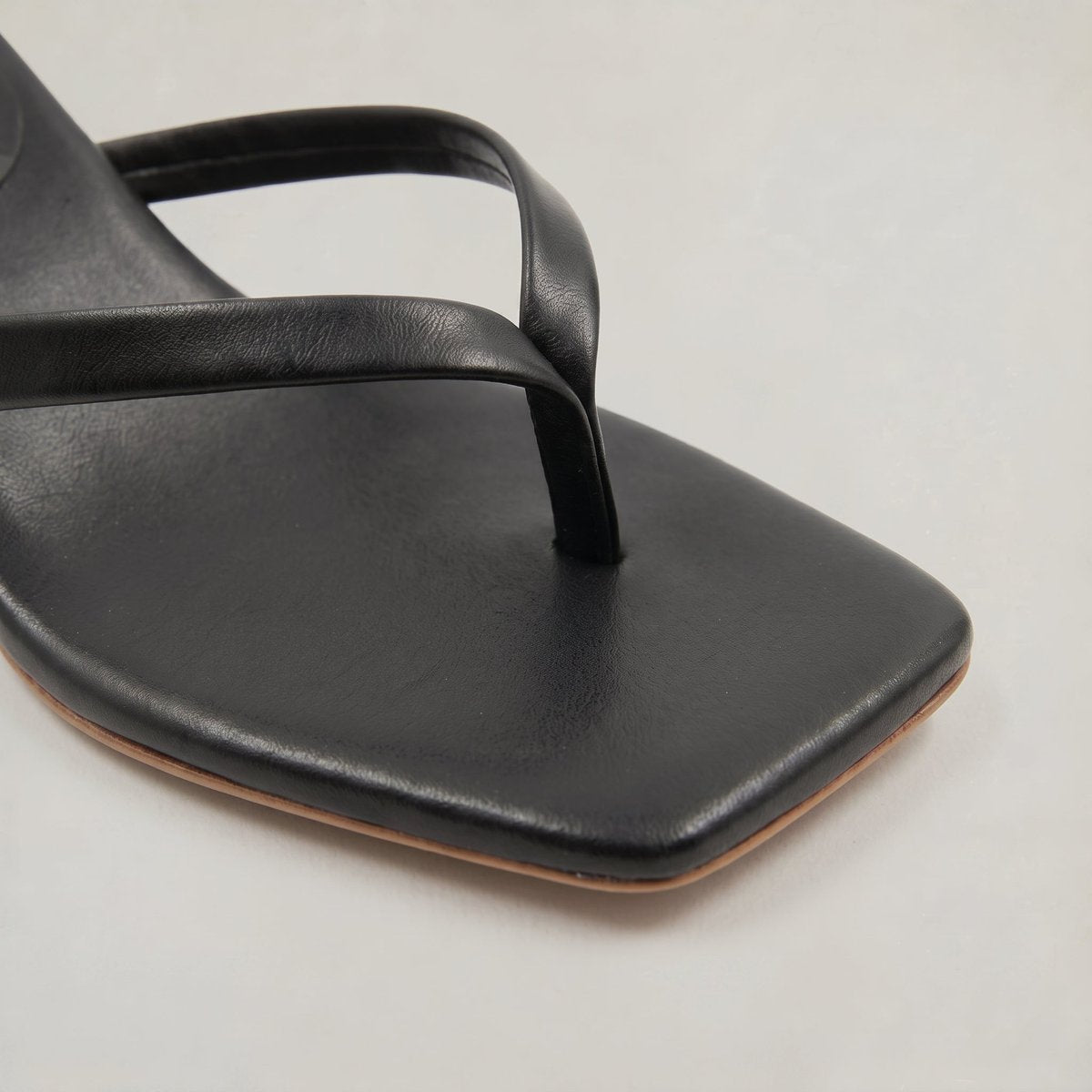 Celeste Women's Kitten Heel Thong Slip On Sandals, view 2