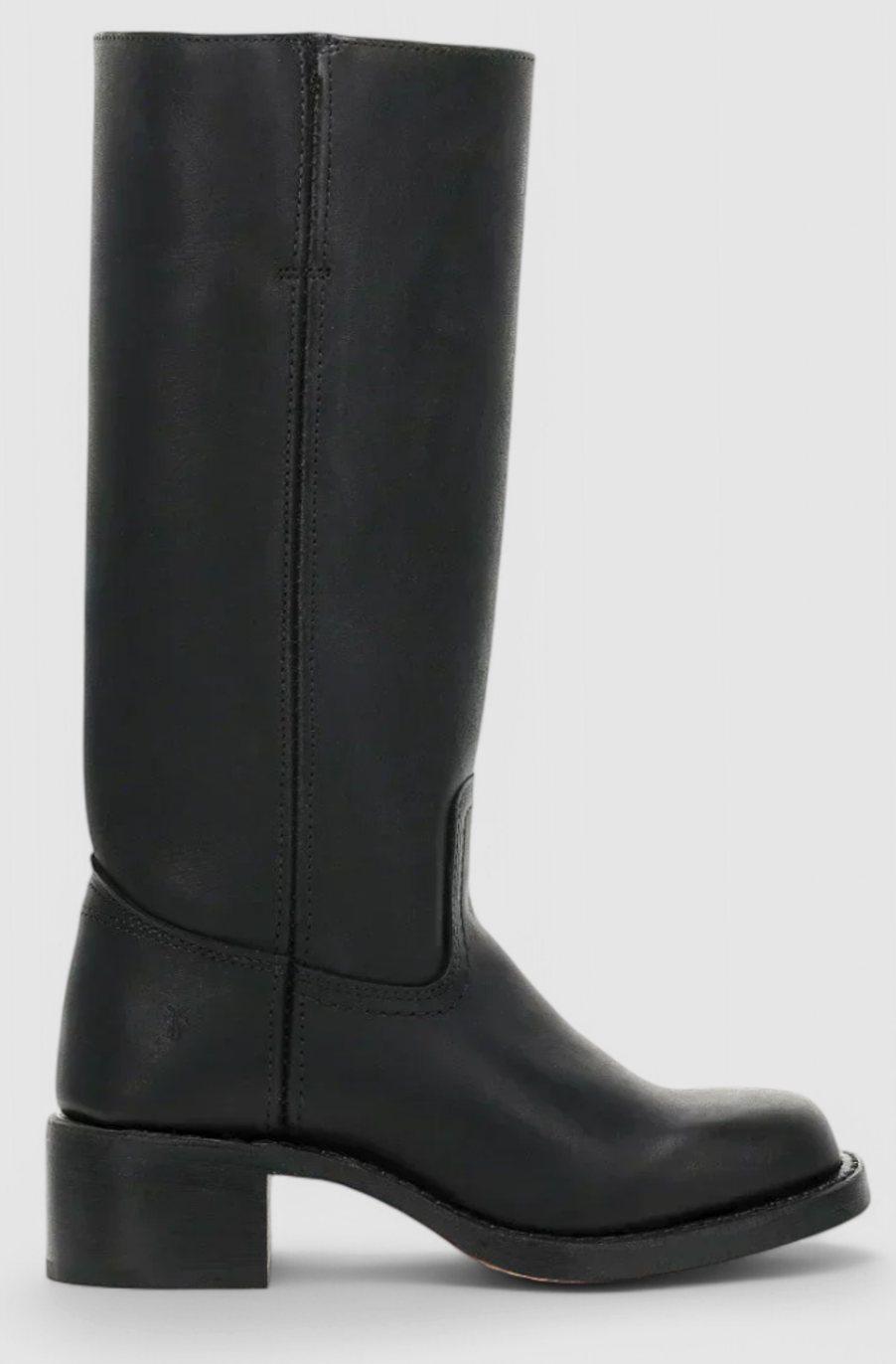 Cleo Women's Leather Square Toe Stacked Heel Knee High Boots, view 13