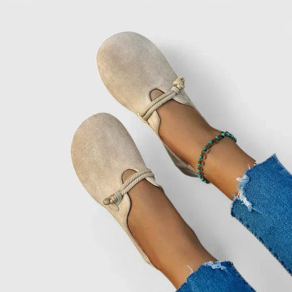 Juno Women's Round Toe Rope Detail Loafers, view 4