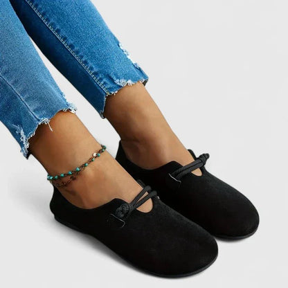 Juno Women's Round Toe Rope Detail Loafers, view 6