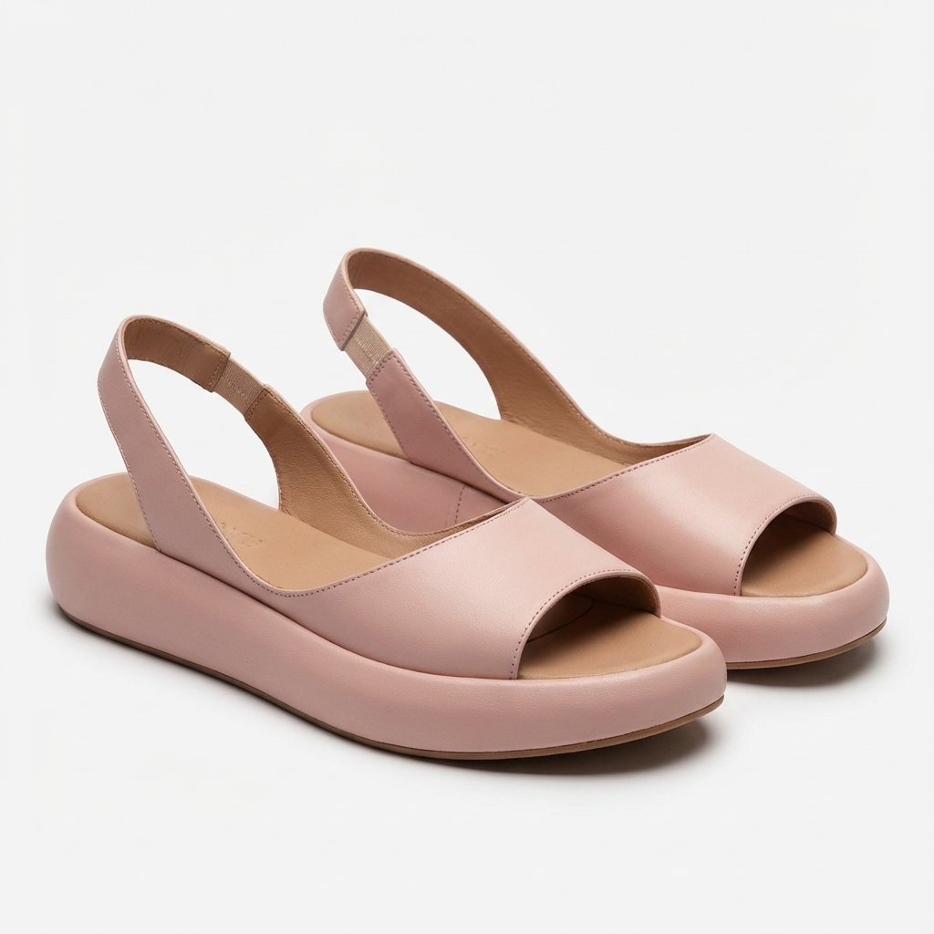 Celeste Women's Open Toe Slingback Flatform Sandals, view 1